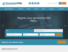 Tablet Screenshot of knowledge-web.co.uk